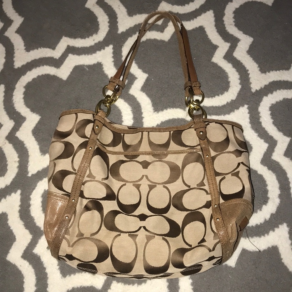 Brown coach purse
